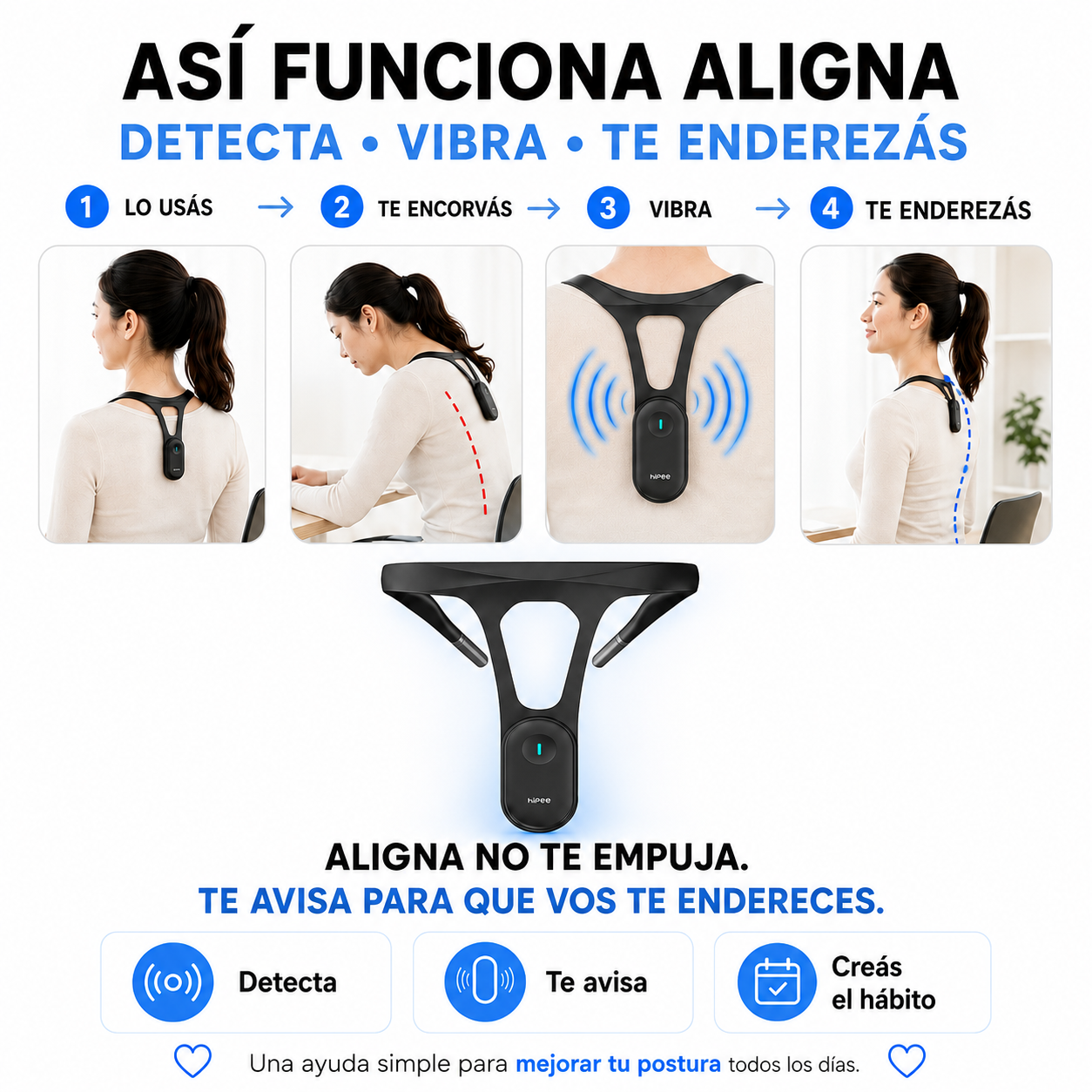 Corrector de Postura con Sensor Inteligente